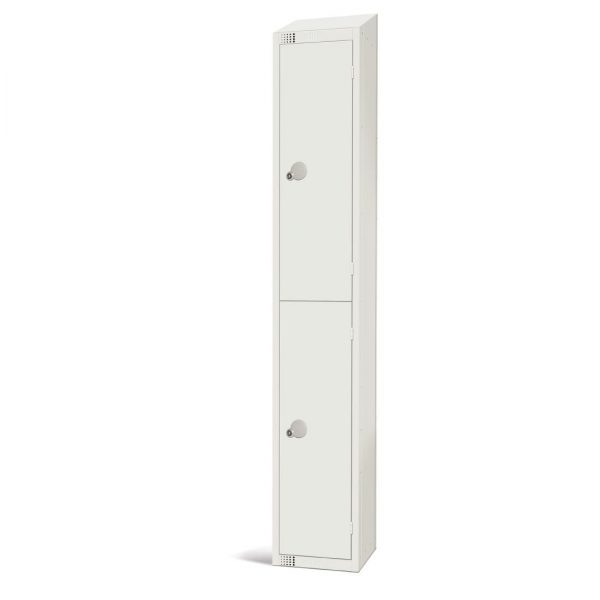 Elite Double Door Manual Combination Locker Locker White with Sloping ...